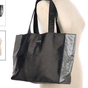 Coach silver tote bag